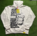 White Graphic Design Hoodie