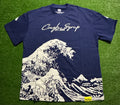 Dark Blue Graphic Design T-Shirt