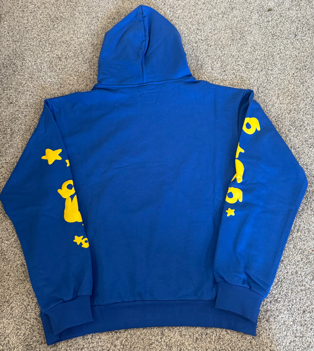 Blue Graphic Design Hoodie