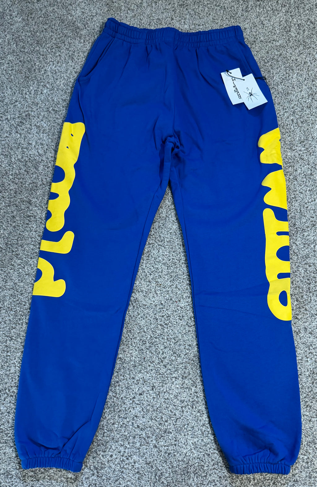 Blue Graphic Design Sweatpants