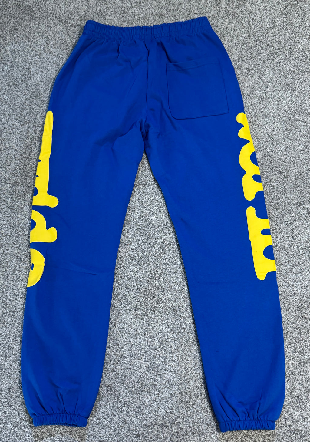 Blue Graphic Design Sweatpants