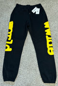 Black Graphic Design Sweatpants
