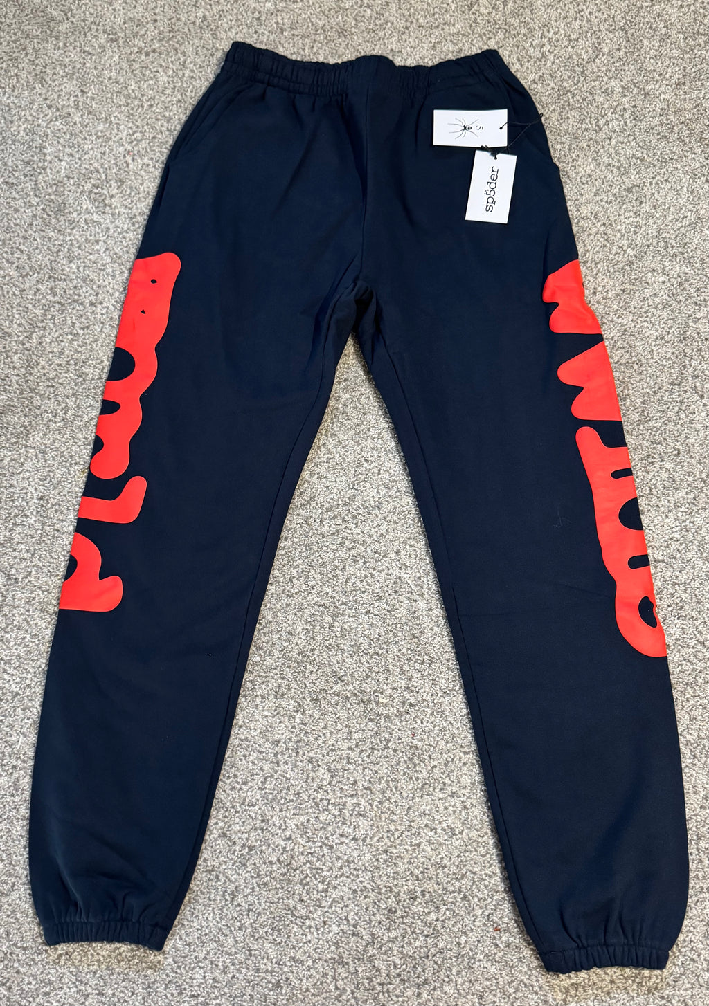Black Graphic Design Sweatpants