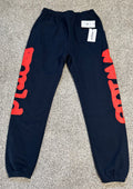 Black Graphic Design Sweatpants