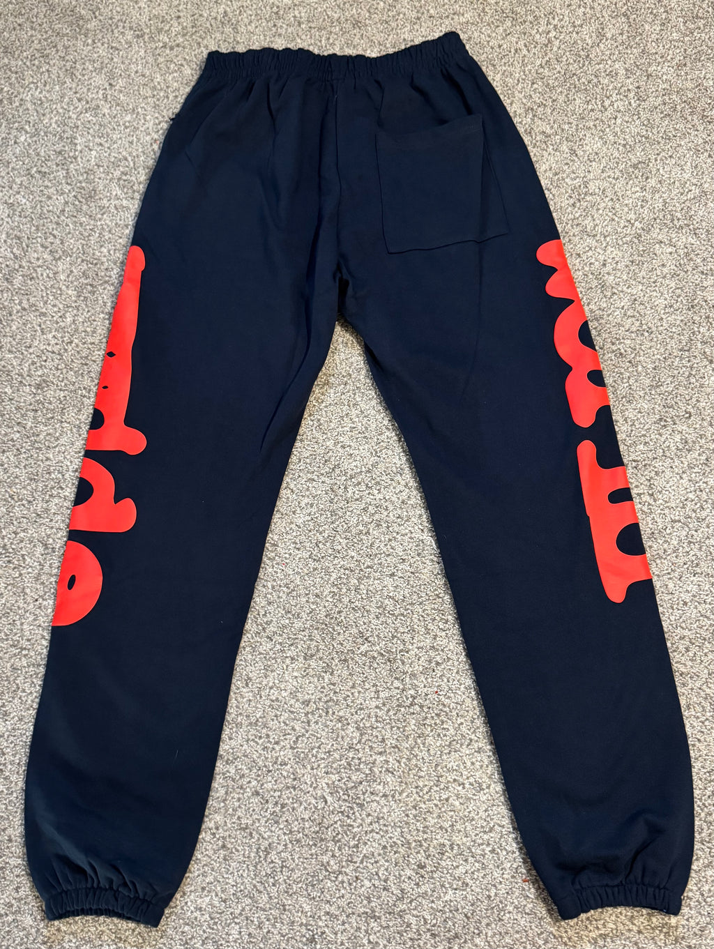 Black Graphic Design Sweatpants